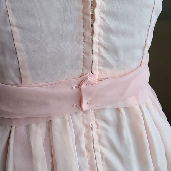 Vintage 50s 60s Tempo Togs Montreal Pink Dress Girls - Picture 7 of 12